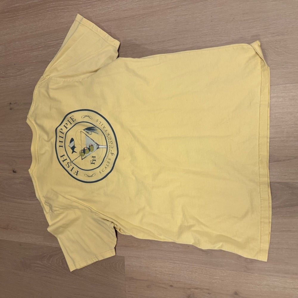 Fish Hippie Yellow Short Sleeve Tee